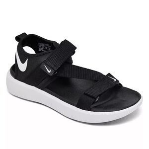 Nike Black and White Vista Velcro adjustable sandals